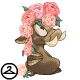 Prismatic Peony: Blooming Woodland Moehog - r500