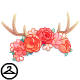 Thumbnail for Enchanted Forest Flower Crown with Antlers