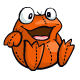 Orange Quiggle Plushie