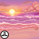Thumbnail for Pixel Romantic Beach Sunset Background
