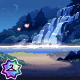 Thumbnail art for Summer Night at the Waterfall Background