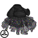 Thumbnail for Dyeworks Black: Confetti Tutu Dress