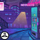 Thumbnail for Neon City Streets Background