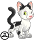 Thumbnail for Fluffy Black and White Kougra Outfit