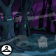 Misty Haunted Woods Trees Background