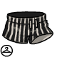 Thumbnail art for Goth Striped Swim Trunks