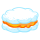 Orange Cloud Cookie