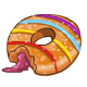 Filled Striped Doughnut
