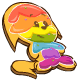 Rainbow Kacheek Cookie