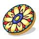 Yellow Flower Stained Glass Window Cookie
