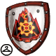 This Moltara themed shield will look great hanging in your closet, or out in the Battledome!