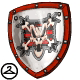 This Krawk Island themed shield will look great hanging in your closet, or out in the Battledome!