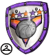 This Kreludor themed shield will look great hanging in your closet, or out in the Battledome!