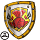 This Shenkuu themed shield will look great hanging in your closet, or out in the Battledome!
