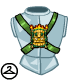 Protect Mystery Island valiantly with this official armour.