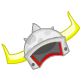 This helmet not only looks scary, but
will protect your Chomby in battle!!!