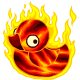 Fiery Battle Duck