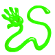 Green Sticky Hand