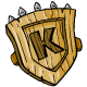 Heavy Wooden Kau Shield