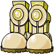 You will be able to stomp on your enemies wearing these ones size fits all  sandstone
boots.