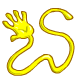 Yellow Sticky Hand