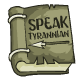 Speak Tyrannian