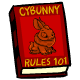 The Cybunny is a very polite character.  If you think that etiquette comes easily, you are mistaken... they read this book almost everyday to get it right.