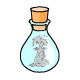 Bottled Grey Faerie