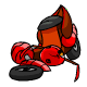 Broken Red Ruki Scooter - r101