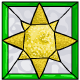 Brightvale Symbol Stained Glass Window