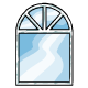 White Arched Window