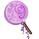 Grape 9th Birthday Lollipop - r101
