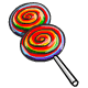 Neopets 8th Birthday Lollypop