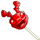 Raspberry Grundo Lollypop