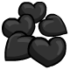Black Licorice Hearts - r45