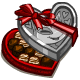 Silver Heart Box of Chocolates
