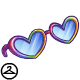 Thumbnail for Maraquan Rainbow Heart Pride Sunglasses