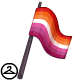 Handheld Baby Lesbian Pride Flag