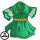 Fancy Green Chomby Dress