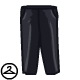 Silky black trousers that will complement any look.