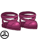 Maroon Peophin slippers that finishes your desert princess look perfectly!