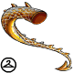 Complete your silver and gold look with the Metallic Draik tail!