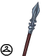 A steel-tipped weapon for a steely warrior.