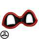 Nimmo Black and Red Suit Eyemask