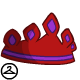 Fanciful Red Gemmed Crown