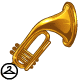A shiny trumpet for the band leader.