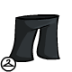 Simple black trousers fit for a programmer.