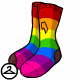 Thumbnail for Torn Rainbow Gym Socks