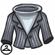 This sleek jacket is worn over a nice and simple shirt.