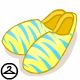 Yellow and Blue Krawk Slippers